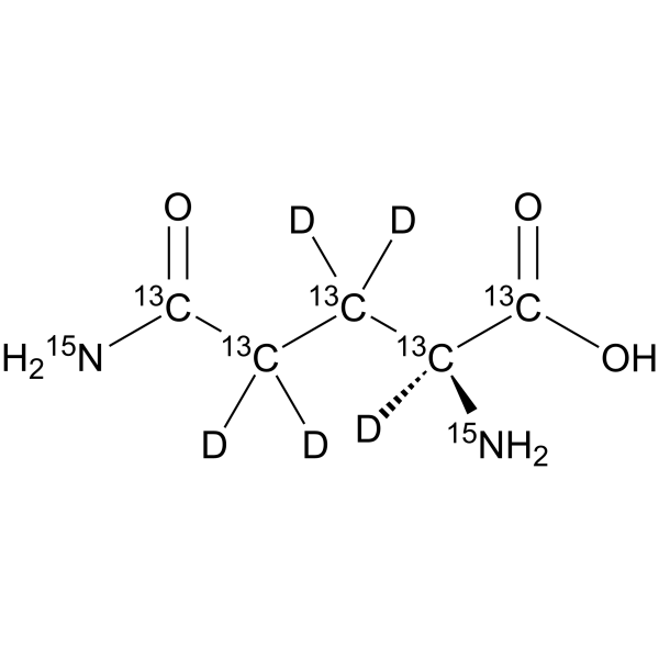 L-Glutamine-13C5,15N2,d5 (L-Glutamic acid 5-amide-13C5,15N2,d5) 2123439-02-9